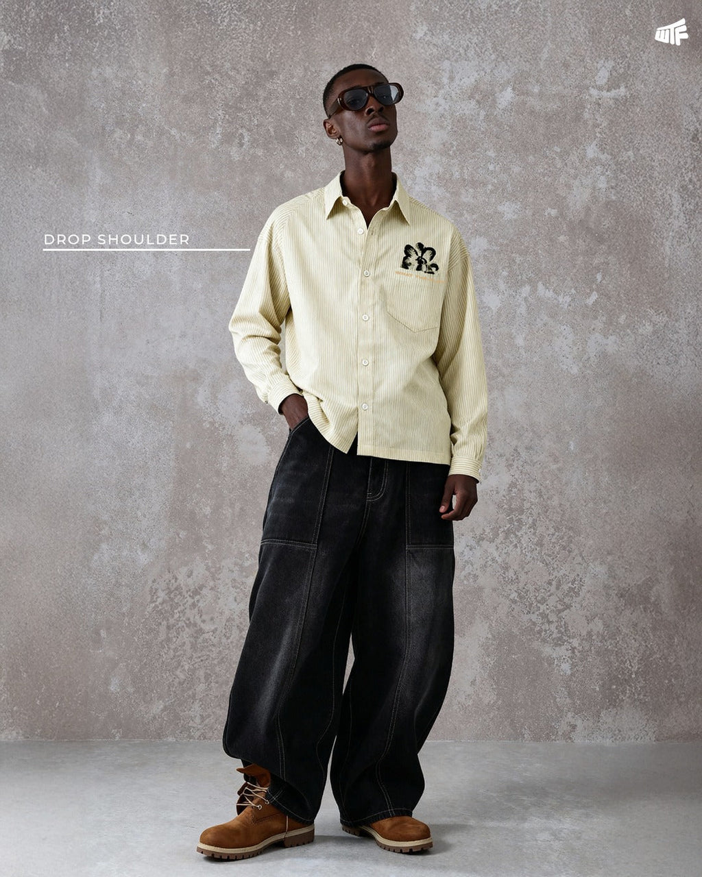 Peace Yellow Striped Shirt