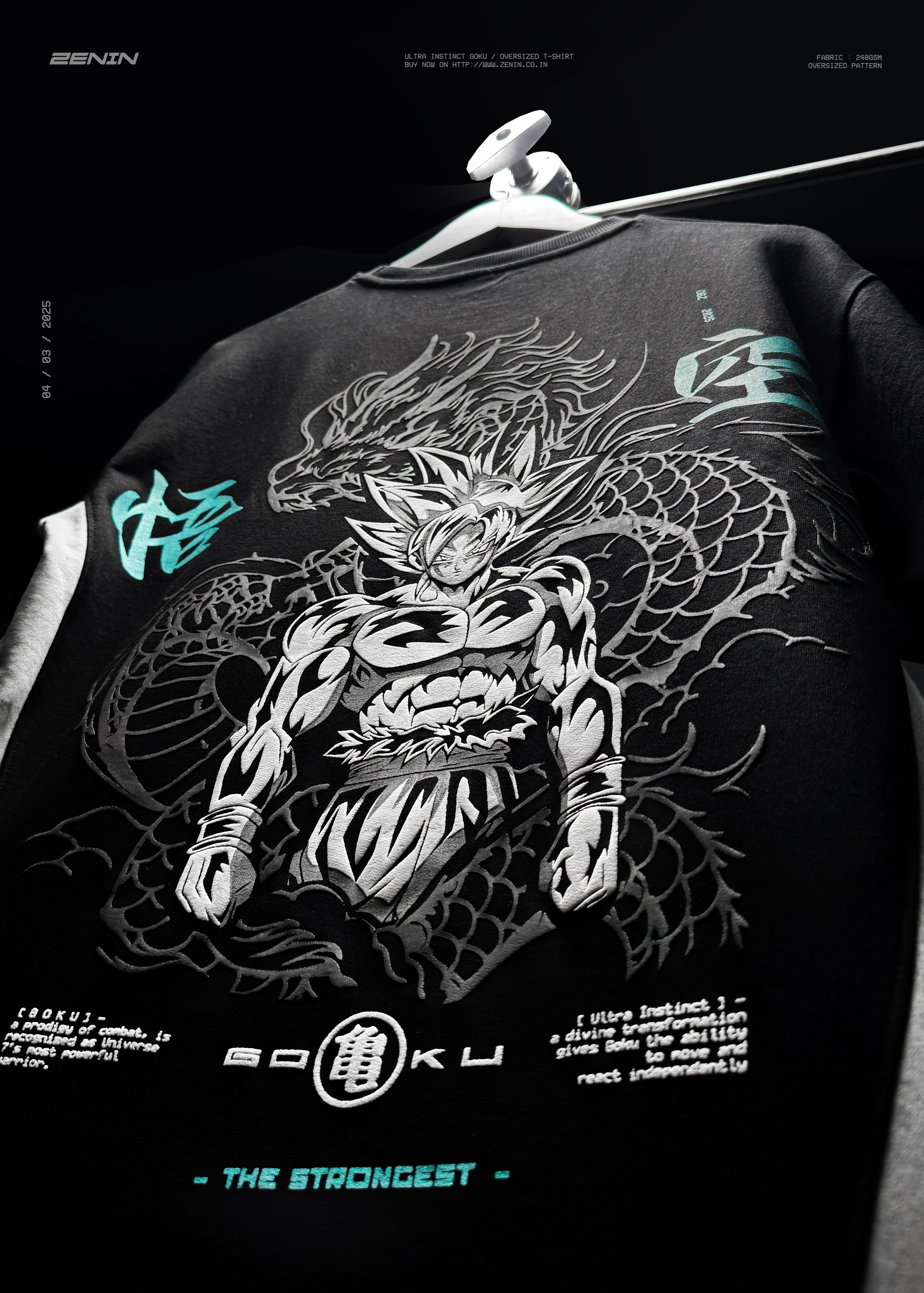 ULTRA INSTINCT GOKU / OVERSIZED T-SHIRT