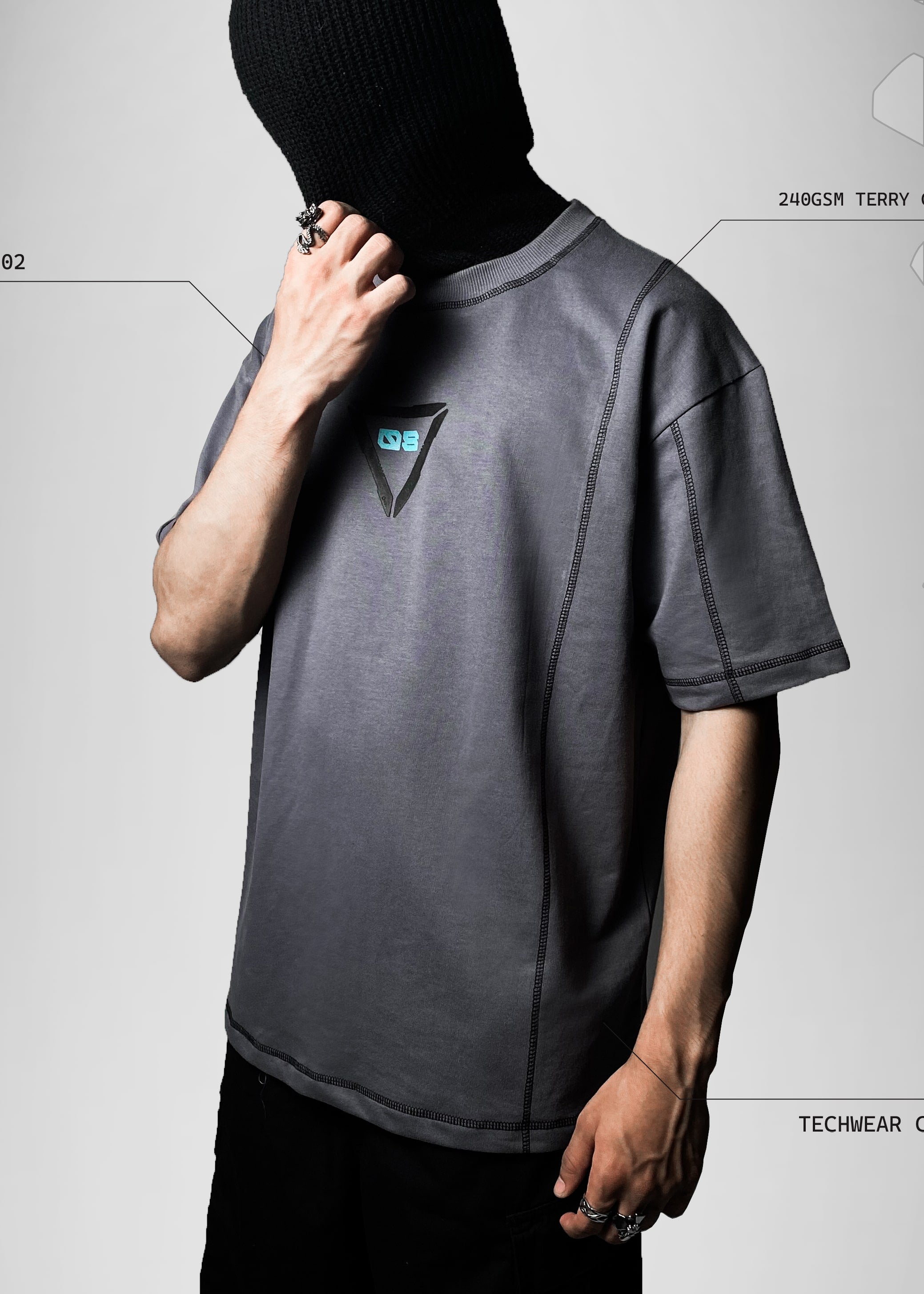 CYBORG / COMBAT / OVERSIZED T-SHIRT
