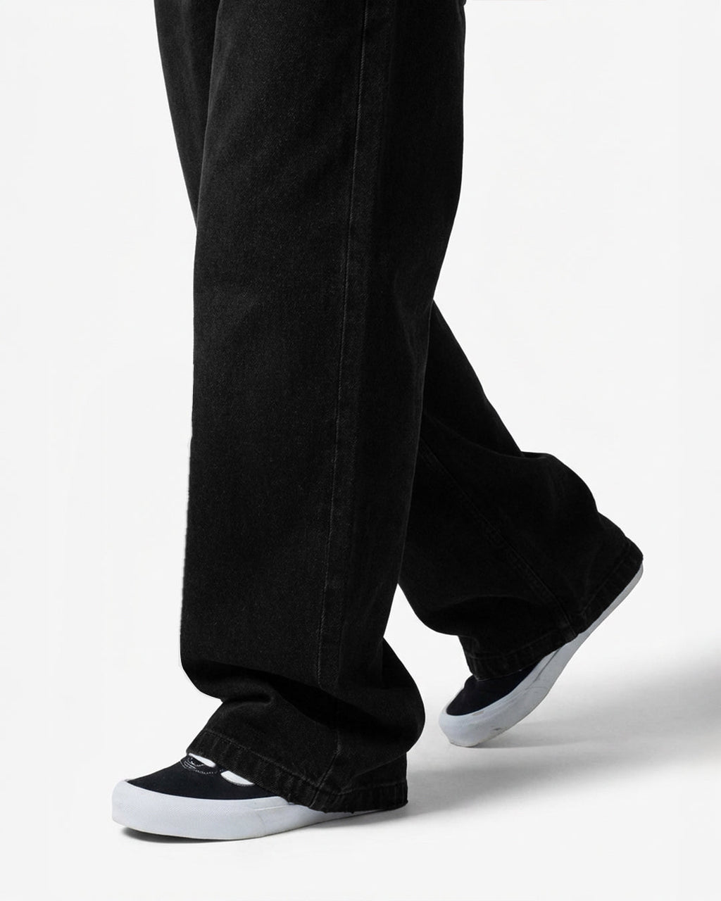 Inked Black Baggy Jeans