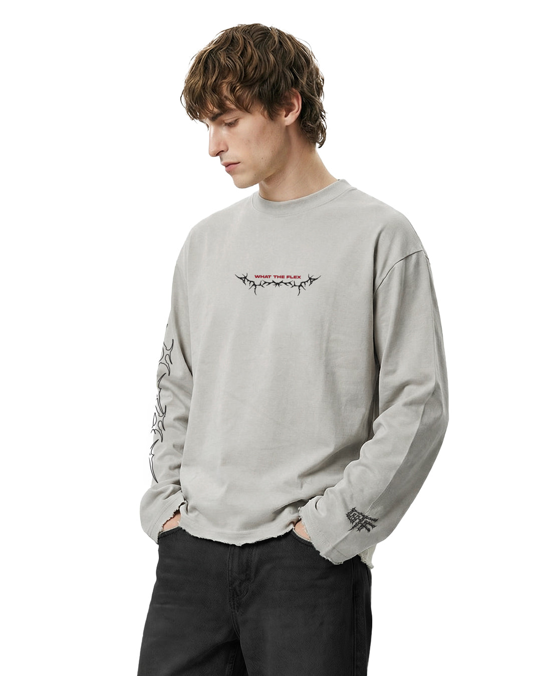 Inner Peace Full Sleeves Boxy-Fit T-shirt