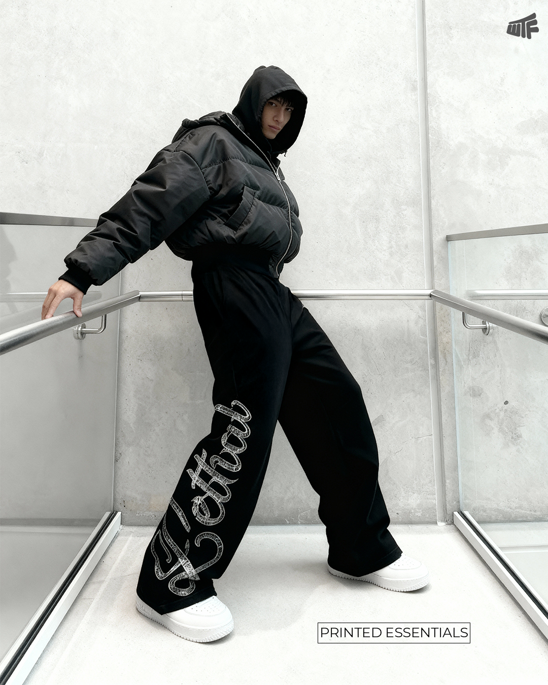Lethal Black Essential Cotton Pants