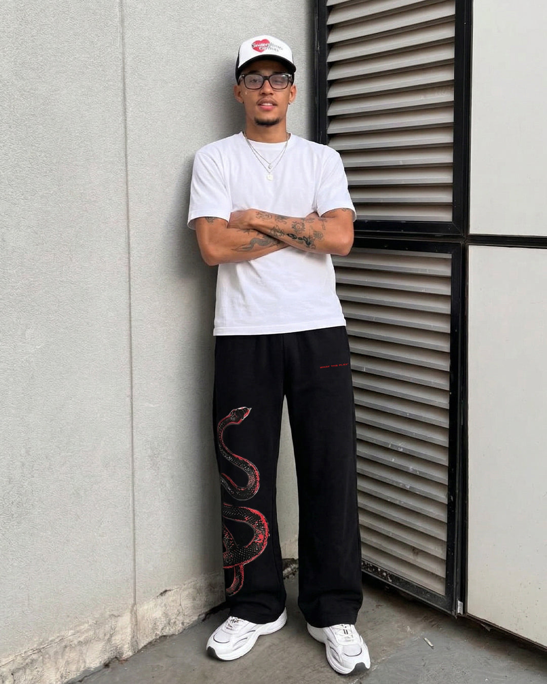 Venom Black Cotton Pants