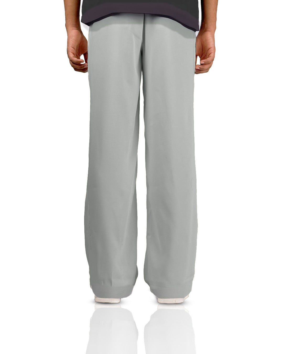 Light Grey Classic Korean Pants