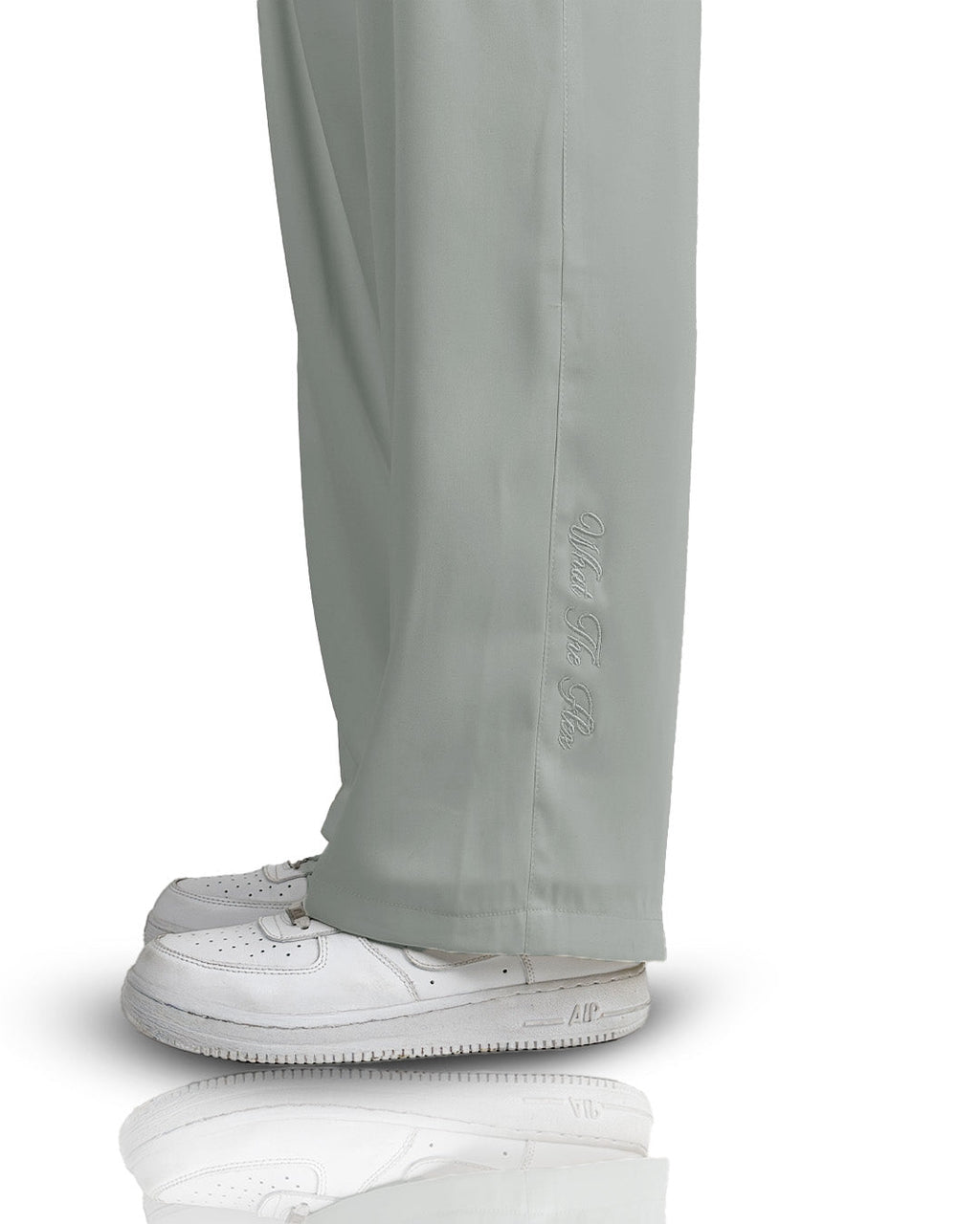 Light Grey Classic Korean Pants