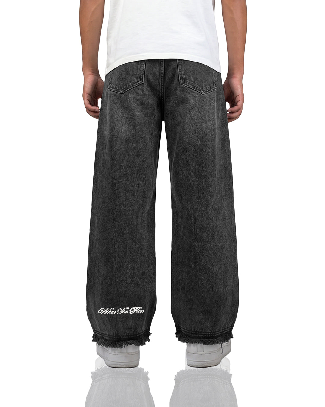 Lost Black Rugged Baggy Jeans