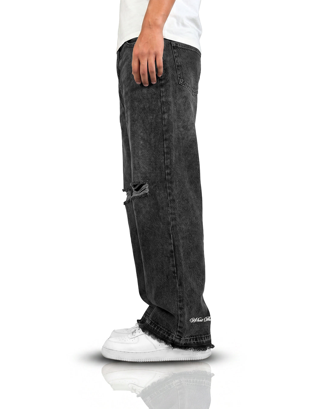 Lost Black Rugged Baggy Jeans