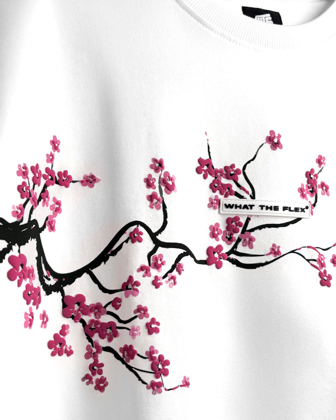 Lost Bloom Boxy-Fit White T-shirt