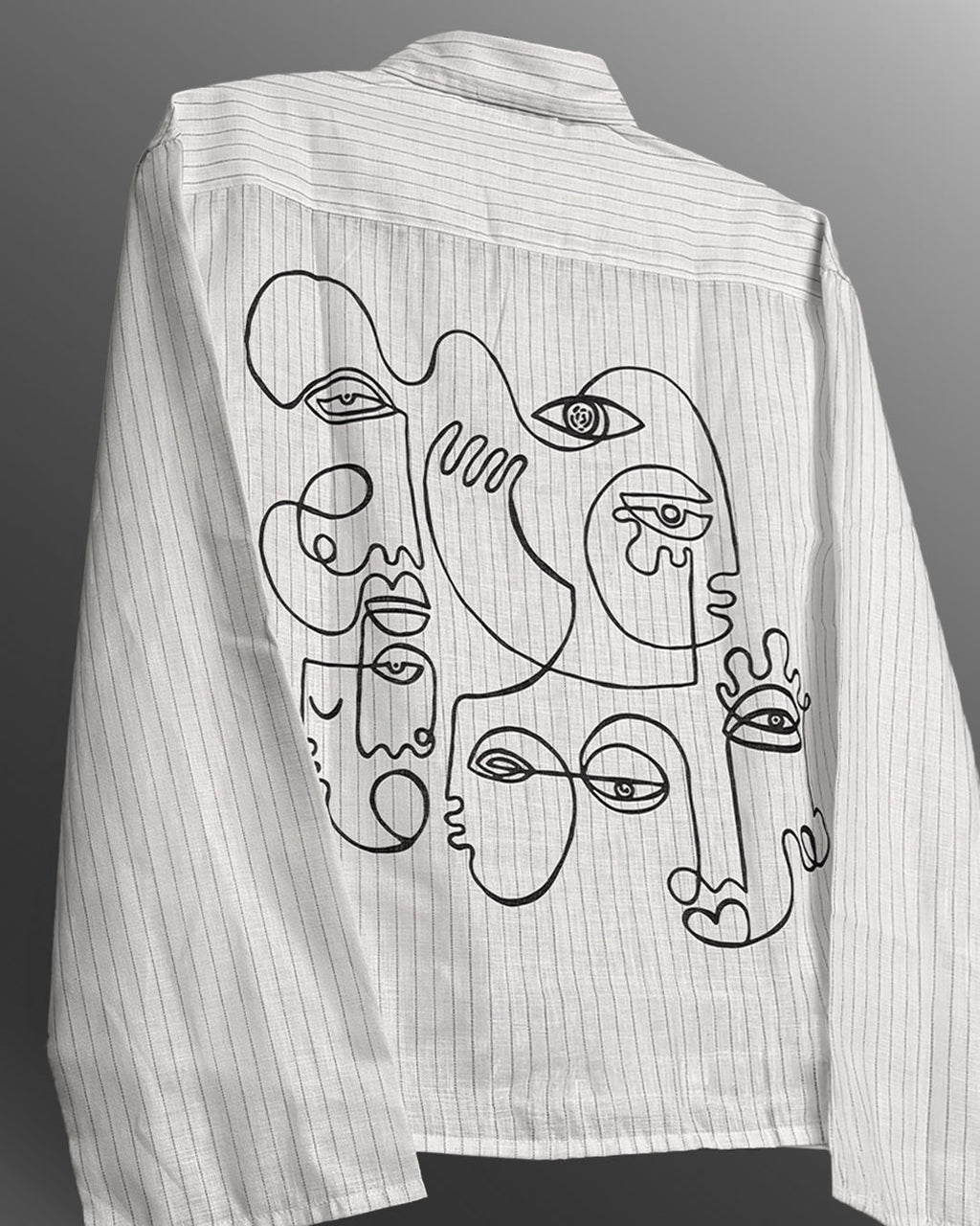 Lost faces Linen Striped Shirt