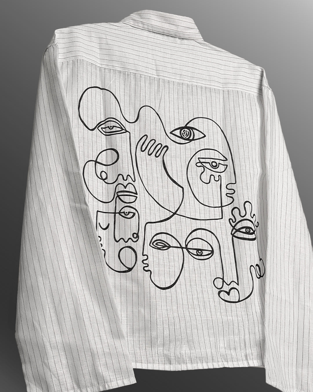 Lost faces Linen Striped Shirt