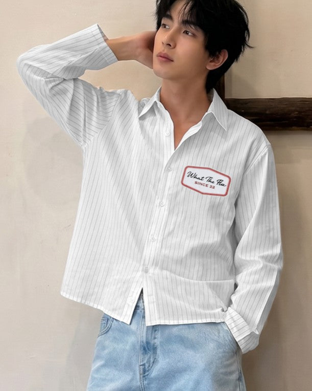 Lost faces Linen Striped Shirt