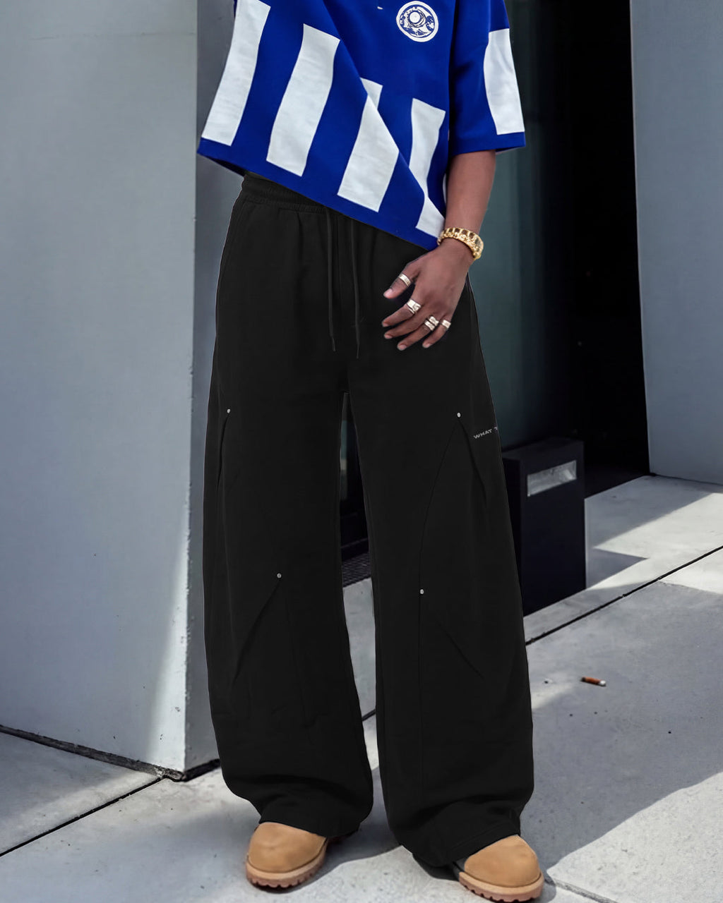 Metal Black Samurai Cotton Pants