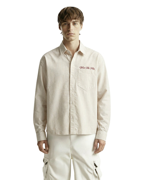 Alive Beige Striped Shirt
