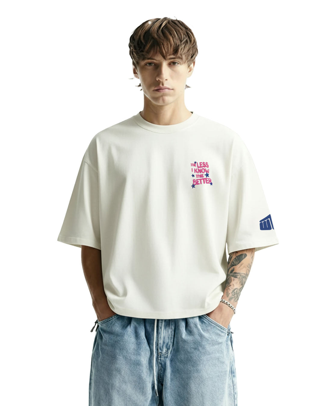 Better Boxy-Fit Off-White T-shirt