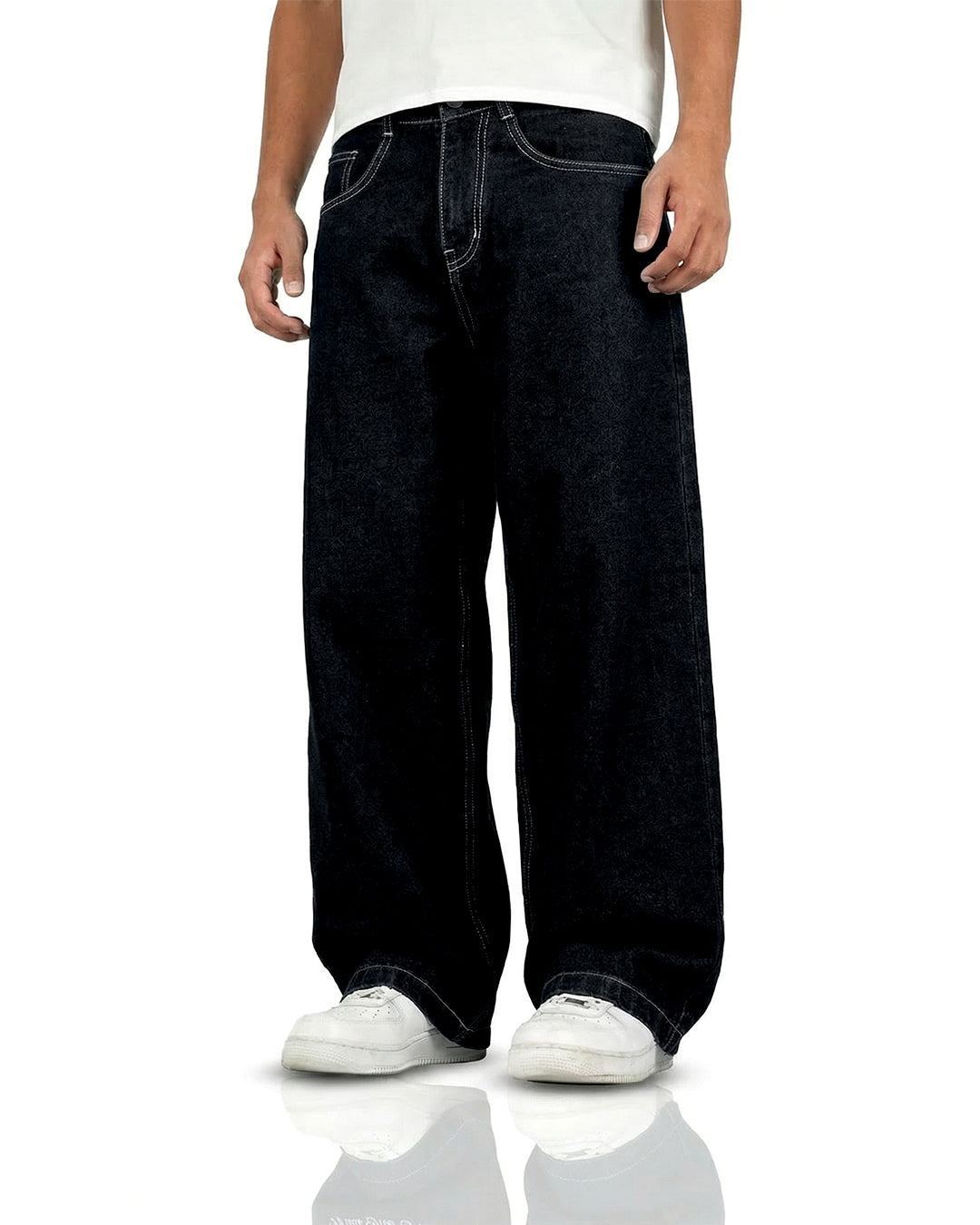 Midnight Black Baggy Jeans