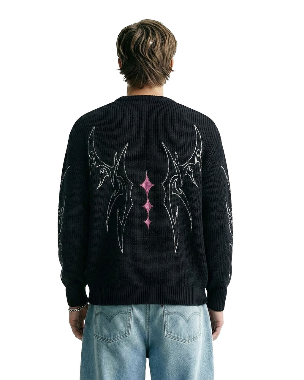 Night Born Full Sleeves Knit T-Shirt