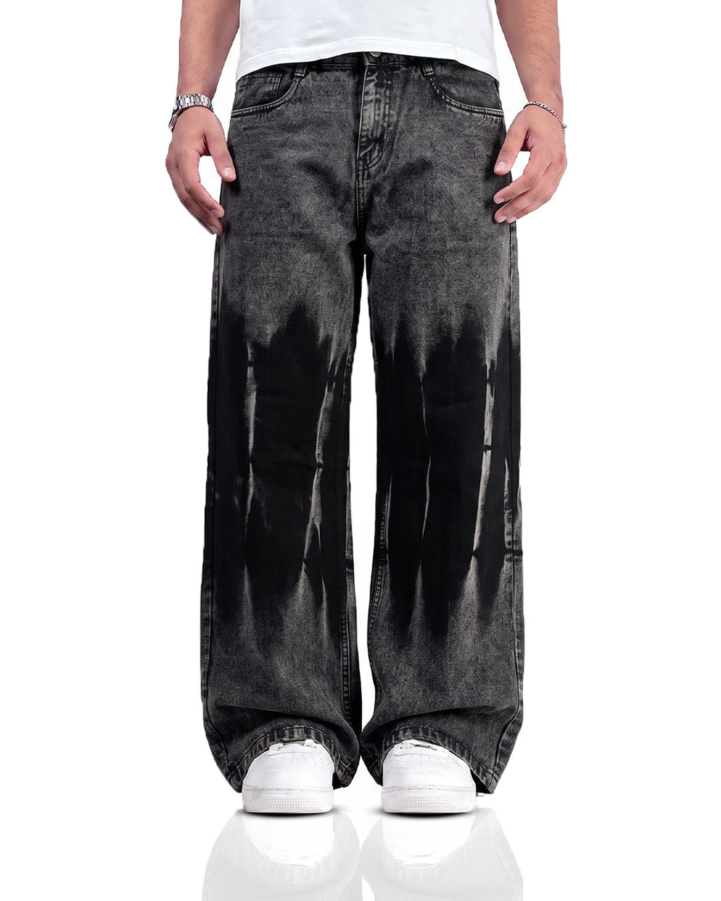 Nightmare Grey Baggy Jeans