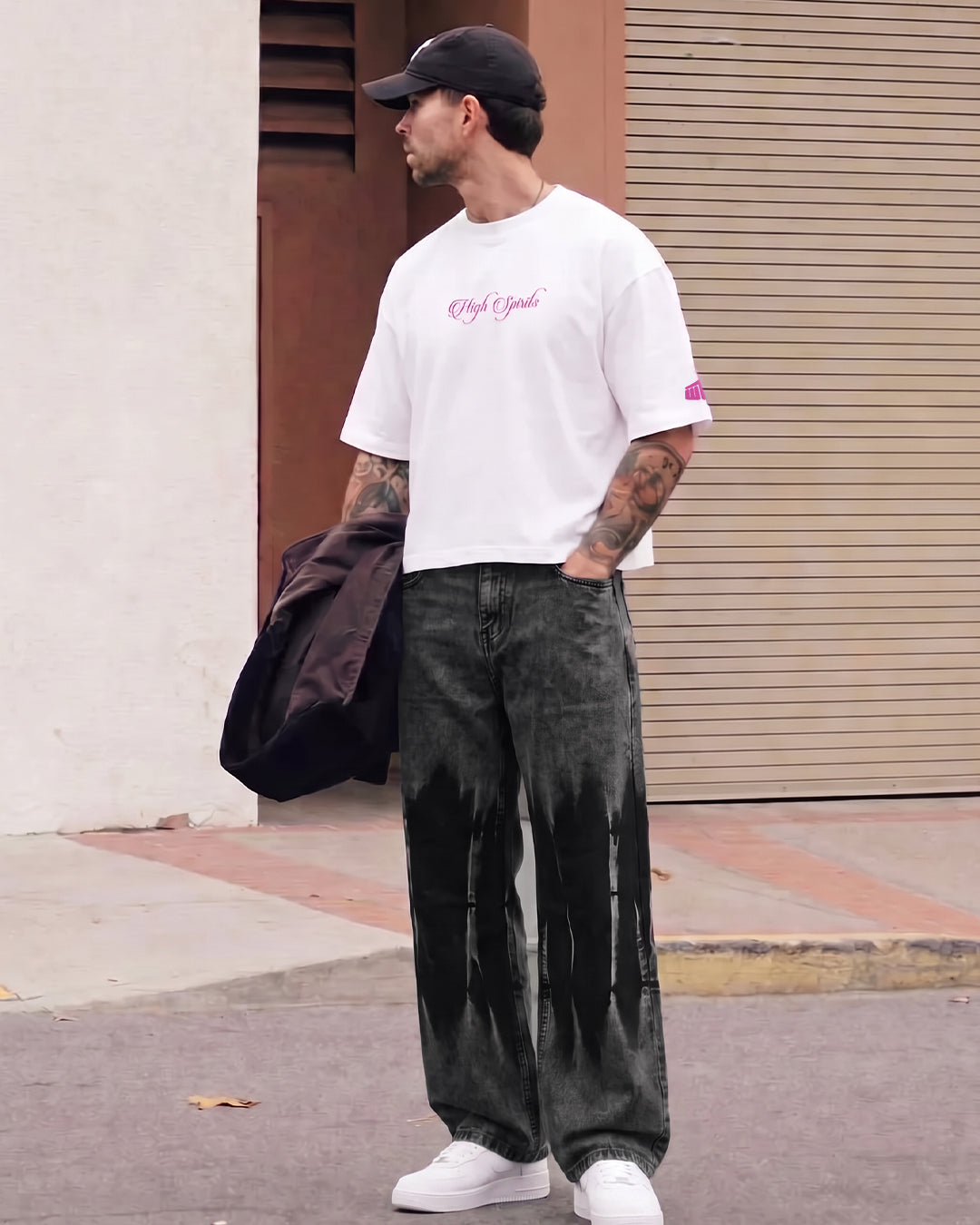Nightmare Grey Baggy Jeans