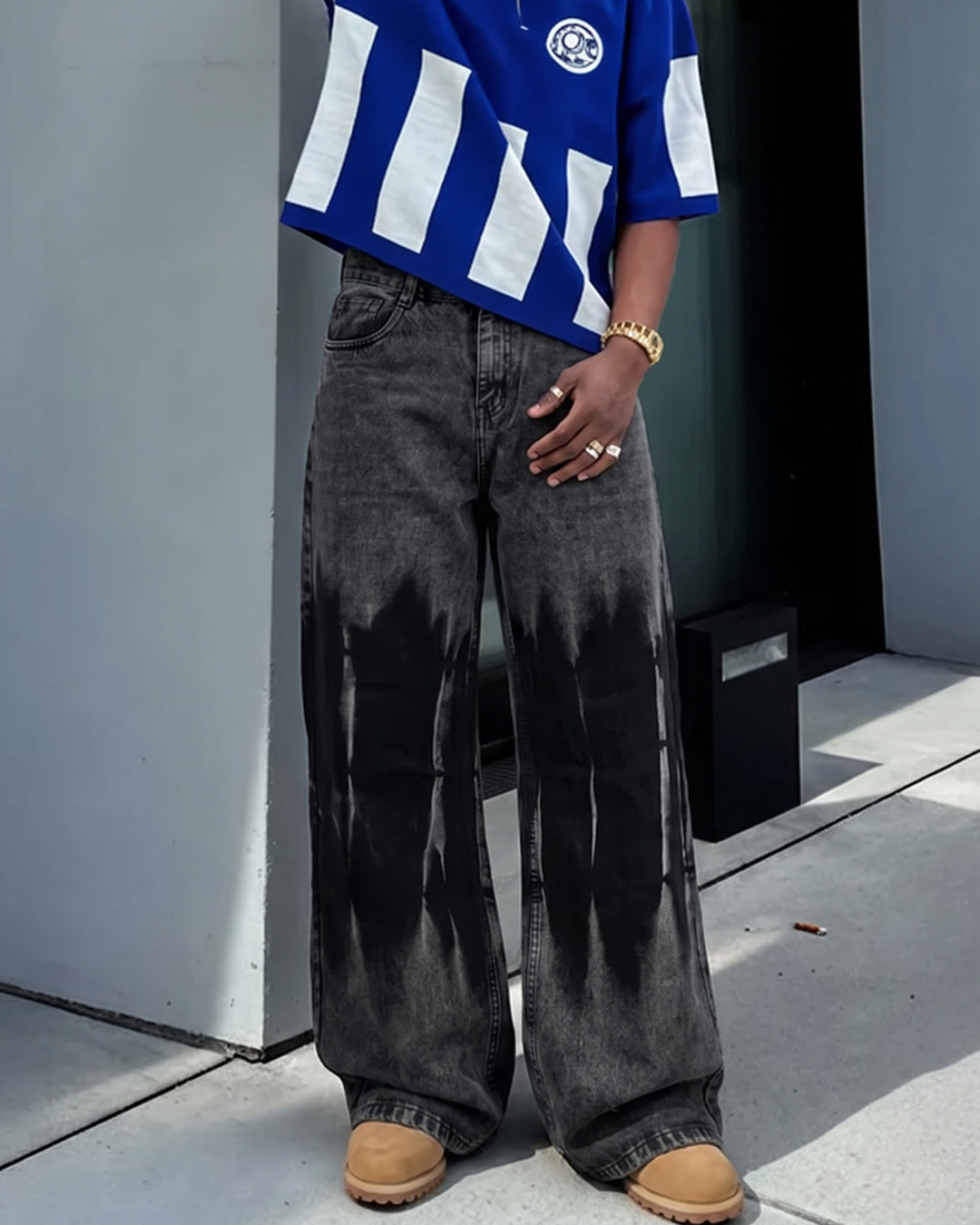 Nightmare Grey Baggy Jeans