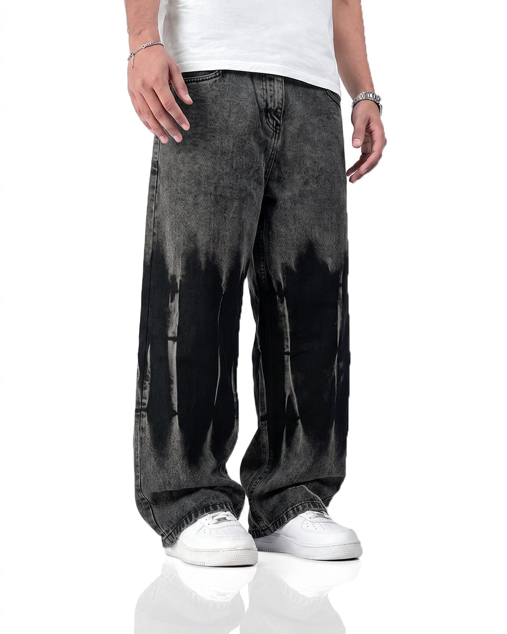 Nightmare Grey Baggy Jeans
