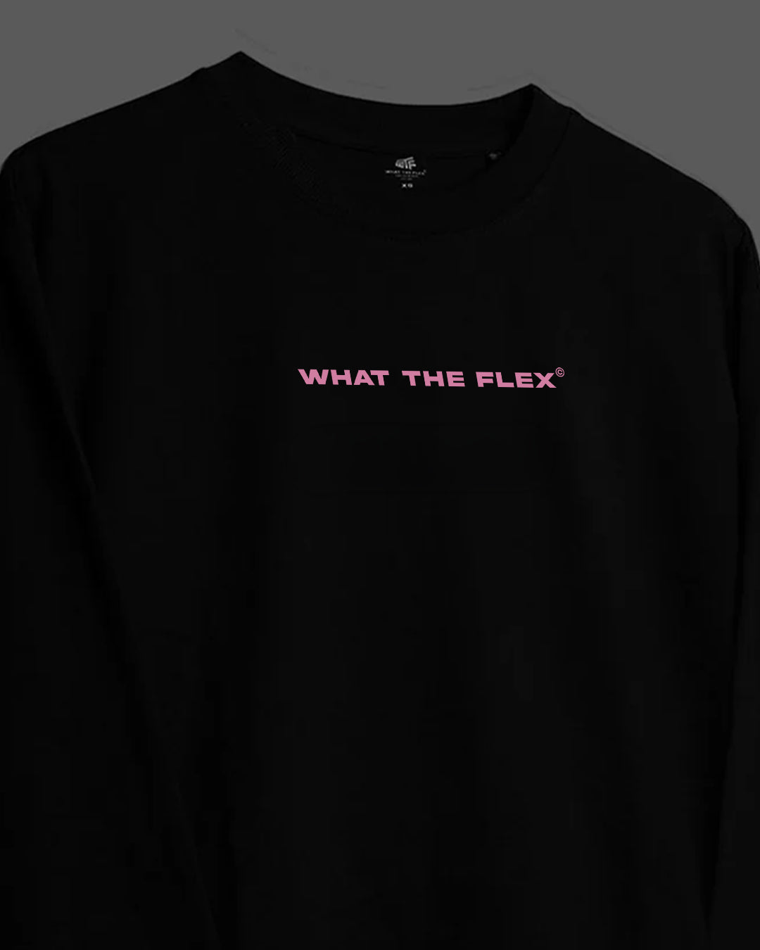 No Heart Club Full Sleeve Boxy-Fit Black T-shirt