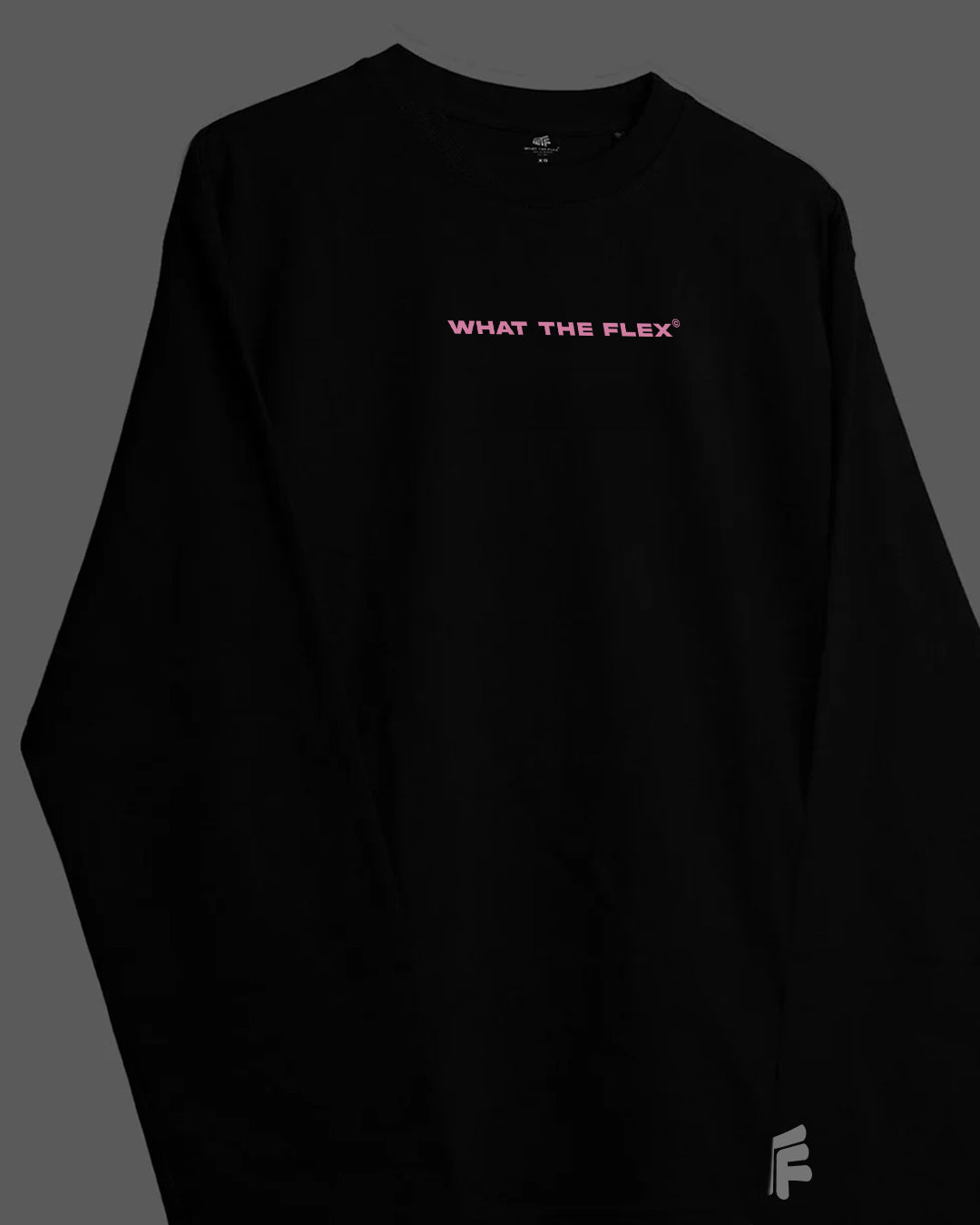 No Heart Club Full Sleeve Boxy-Fit Black T-shirt