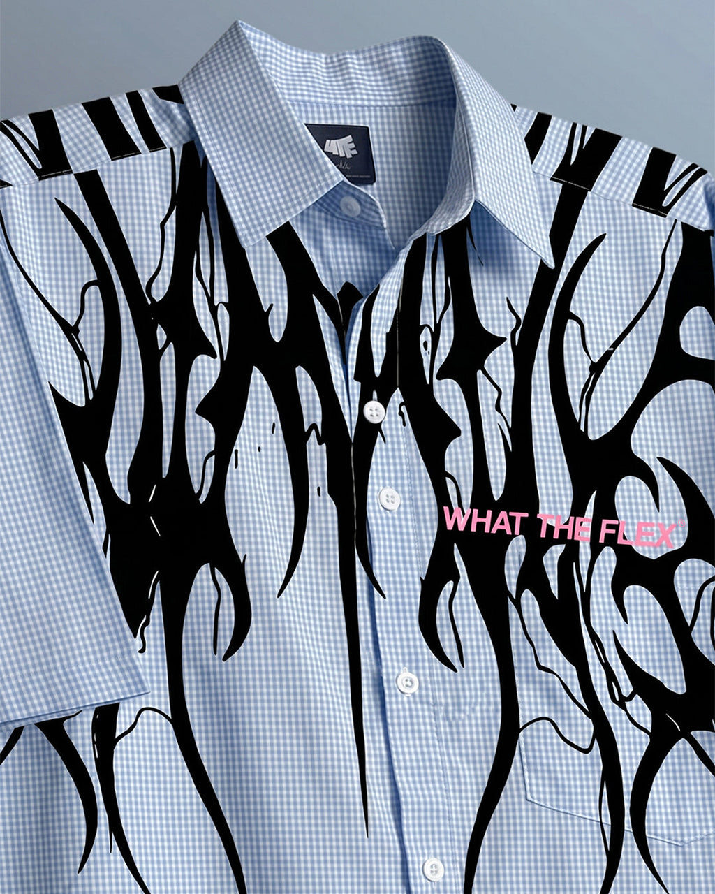 Not Sorry Half Sleeves Checks Shirt