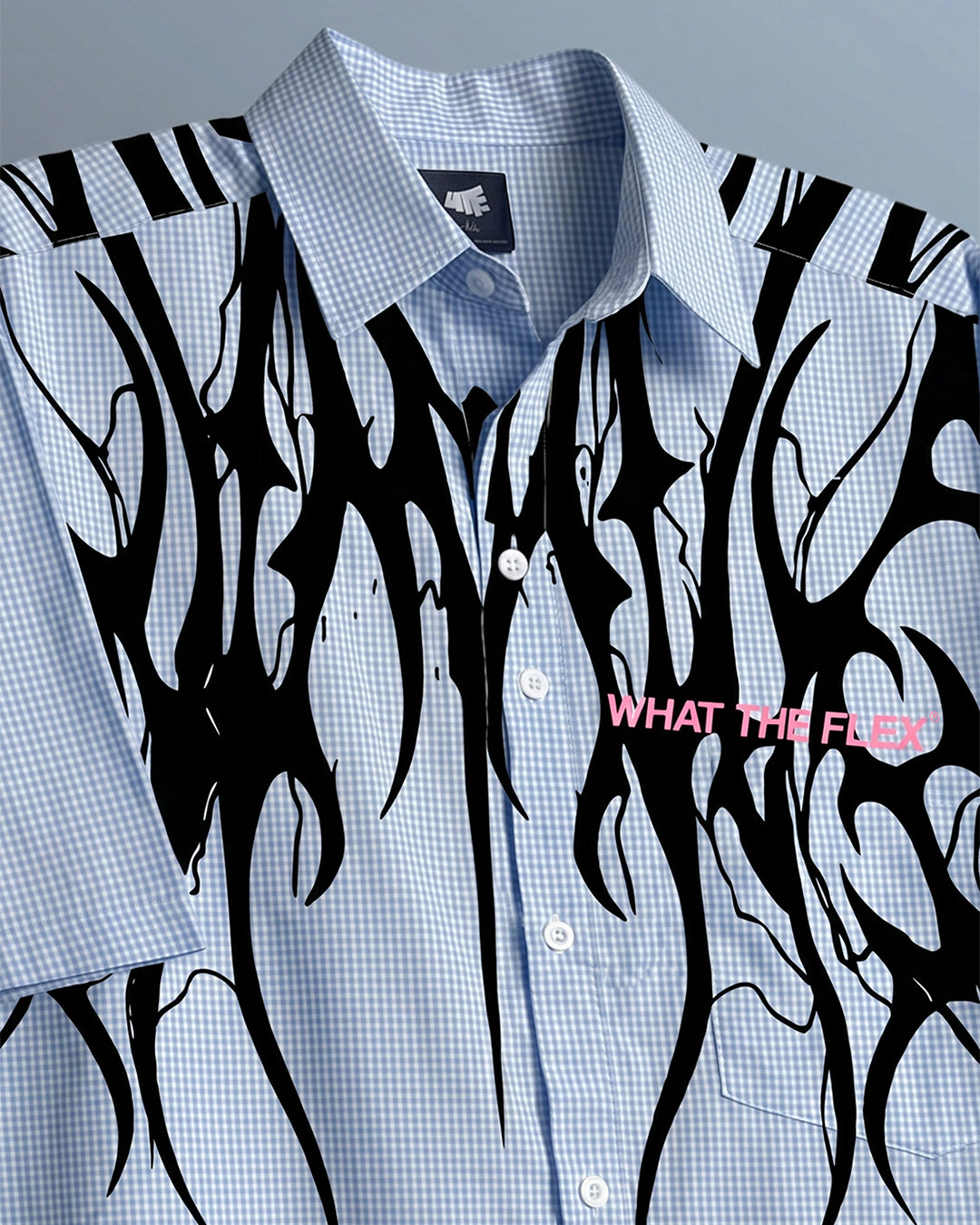 Not Sorry Half Sleeves Checks Shirt