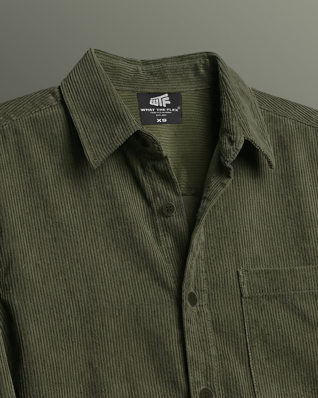 Olive Corduroy Shirt