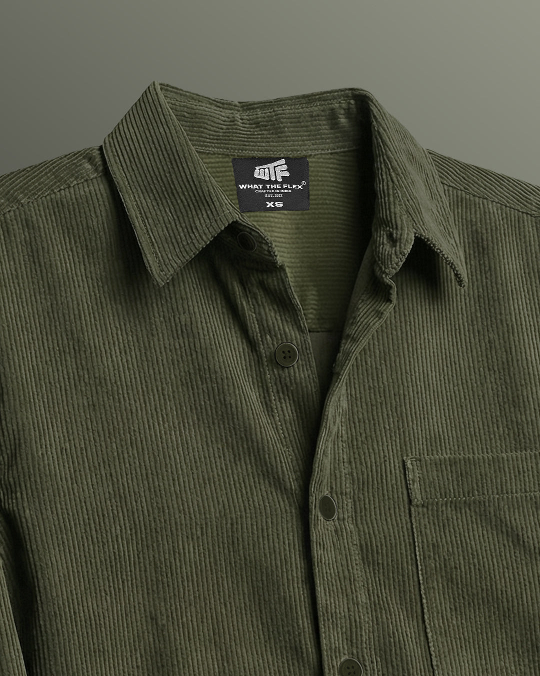Olive Corduroy Shirt