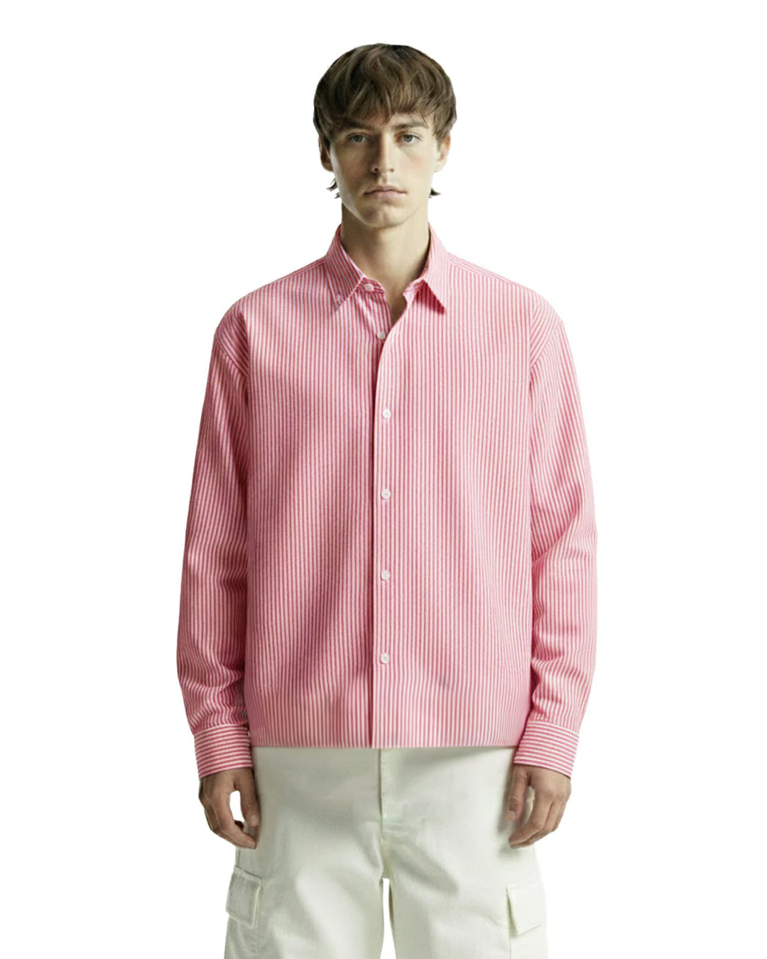 Basic Red Striped Shirt