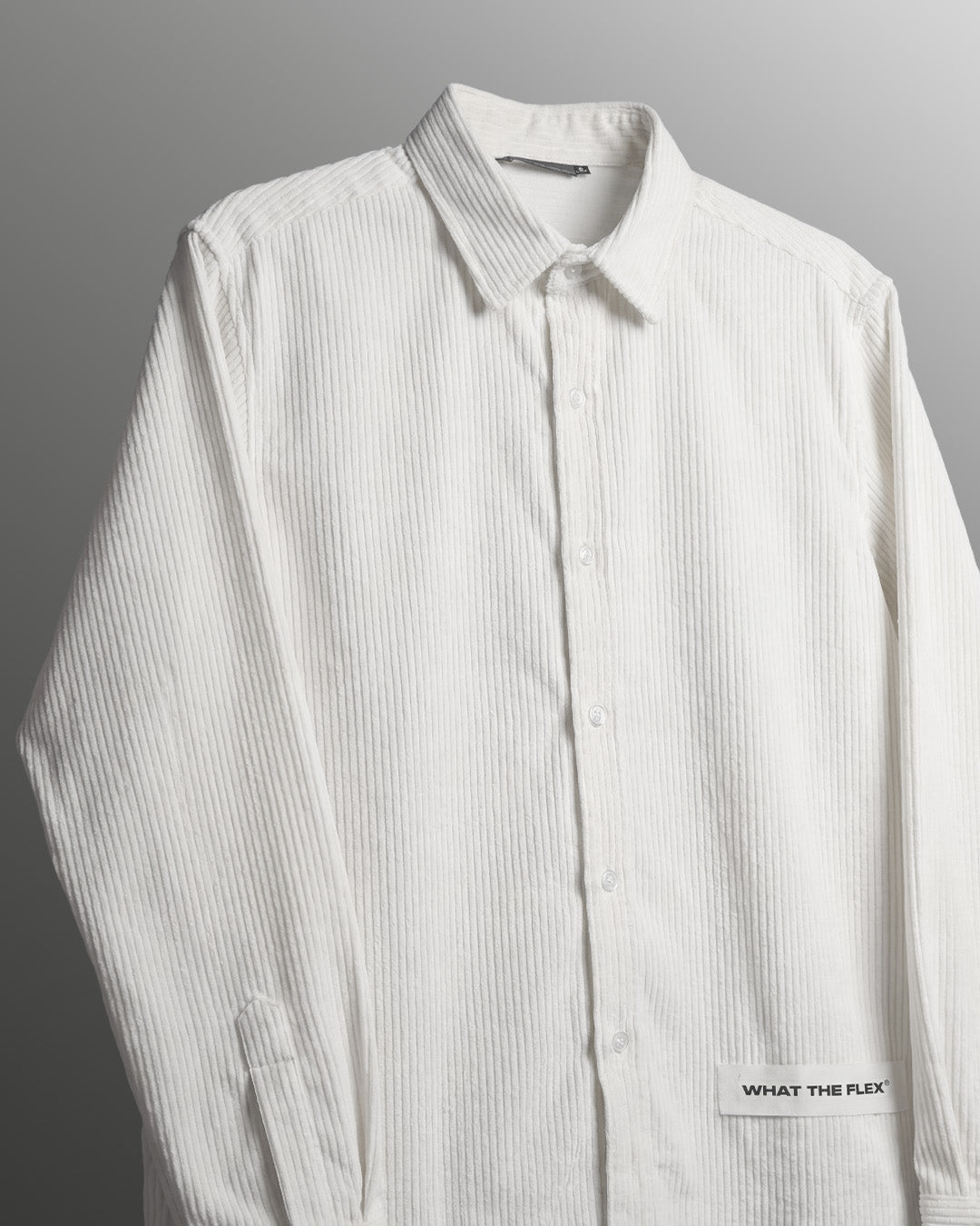 Flow State White Ribbed Shirt