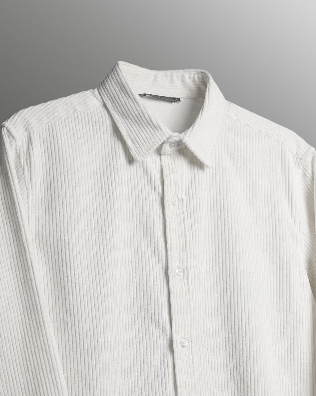 Flow State White Ribbed Shirt