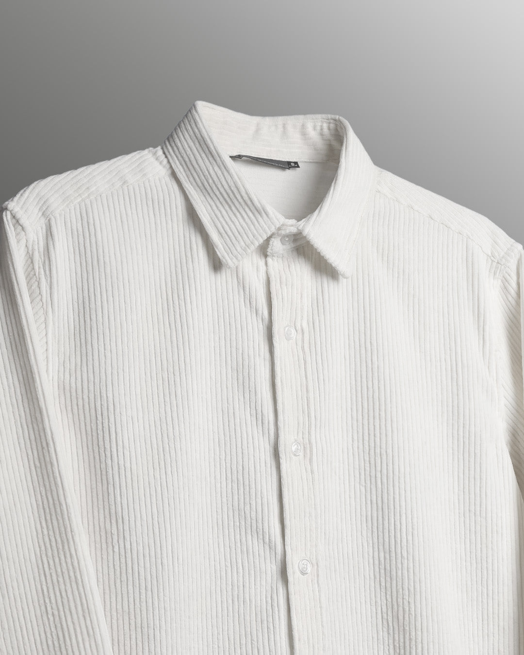 Flow State White Ribbed Shirt