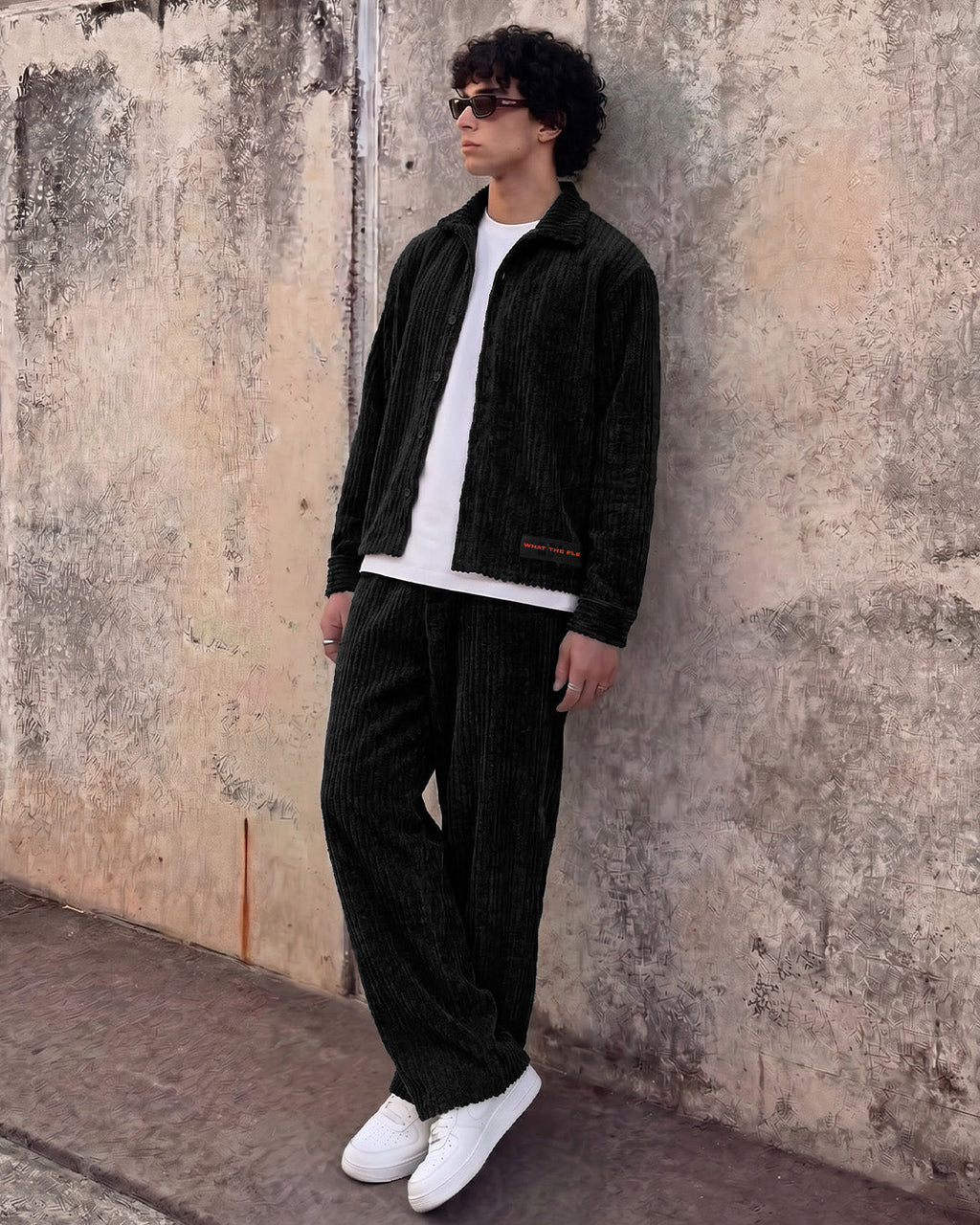 Make Art Black Ribbed Shirt