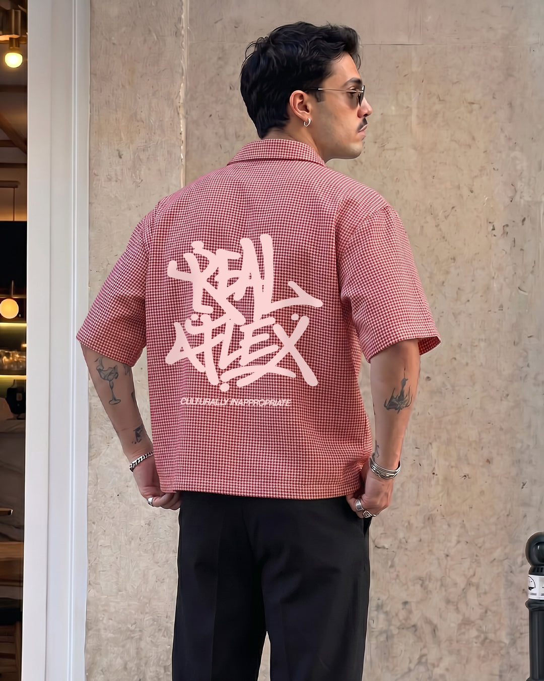 Real Flex Half Sleeves Checks Shirt