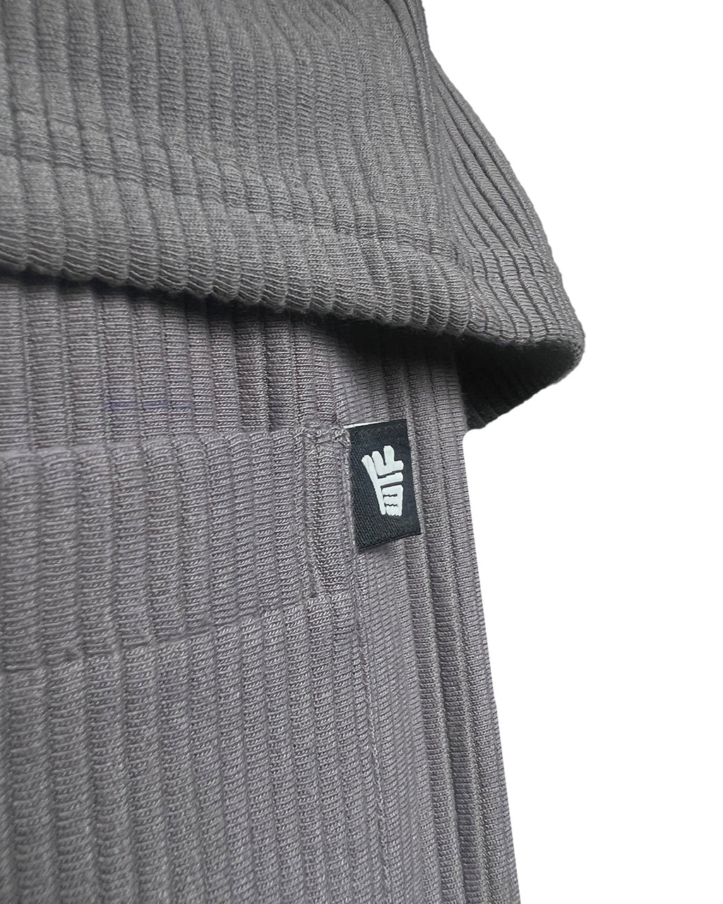 Grey Ribbed Pants