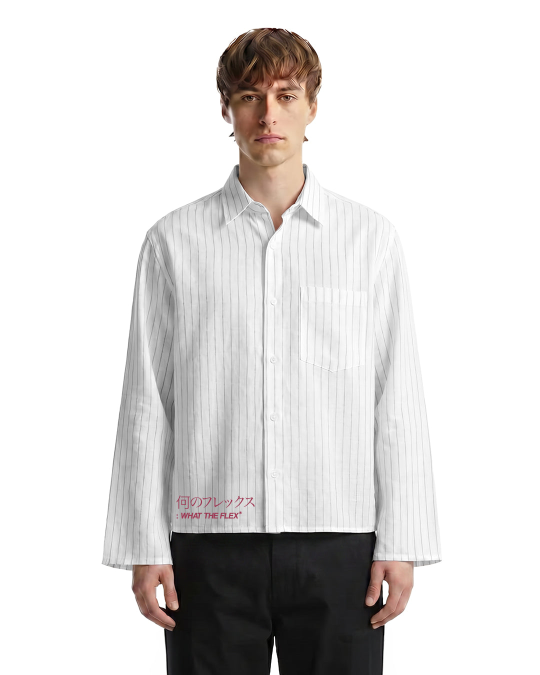 Shiruka Linen Striped Shirt