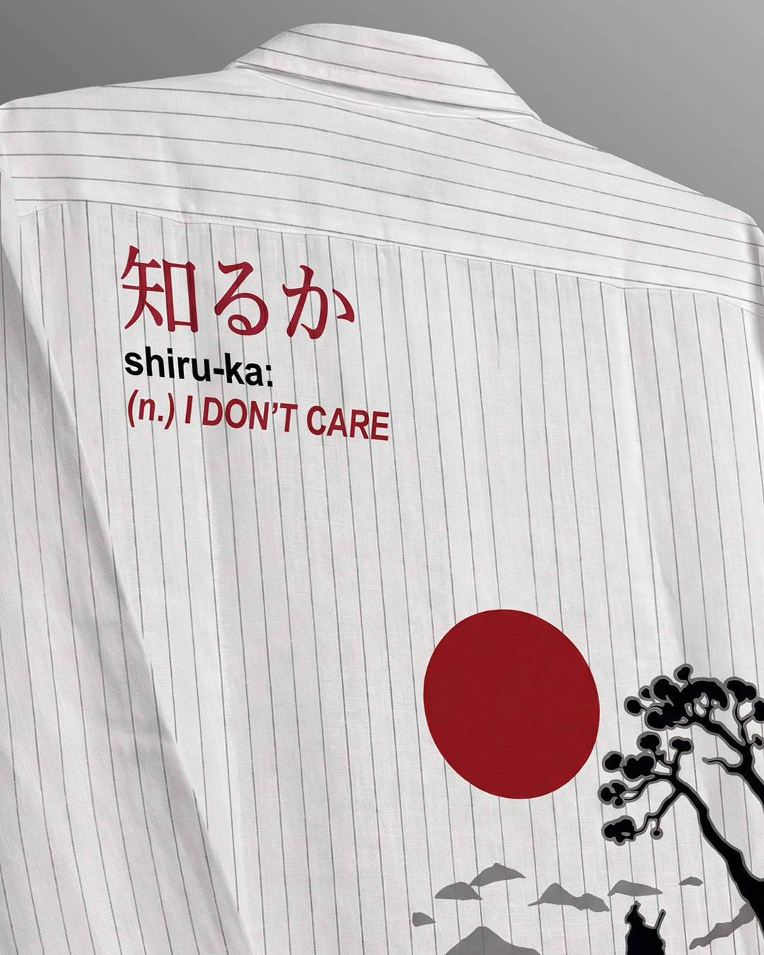 Shiruka Linen Striped Shirt