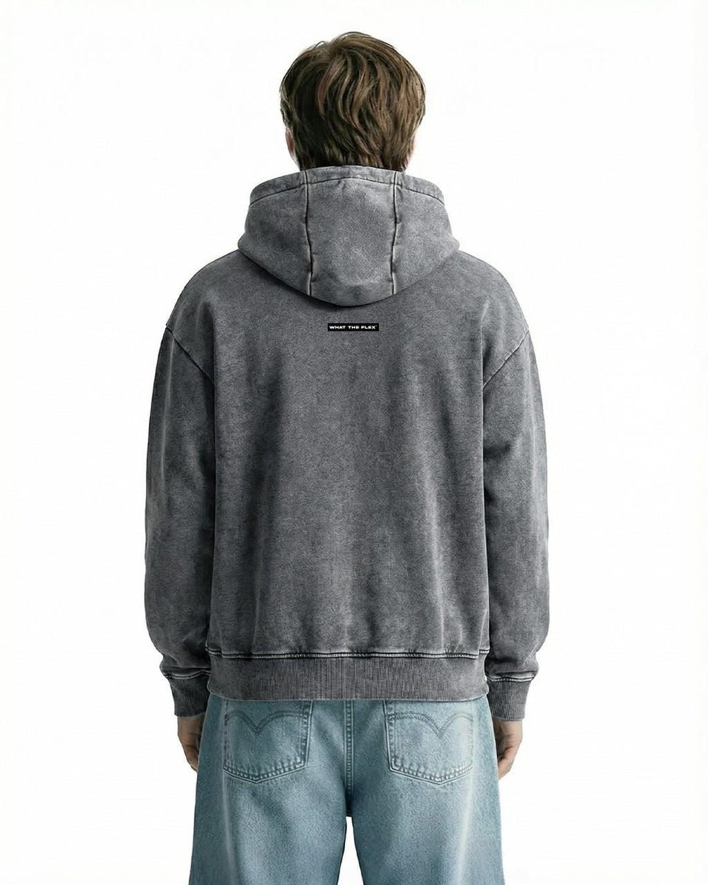 Smoke Grey Zipper Hoodie