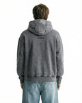 Smoke Grey Zipper Hoodie