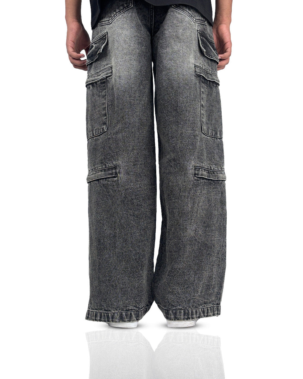 Stash Pocket Cargo Baggy Jeans