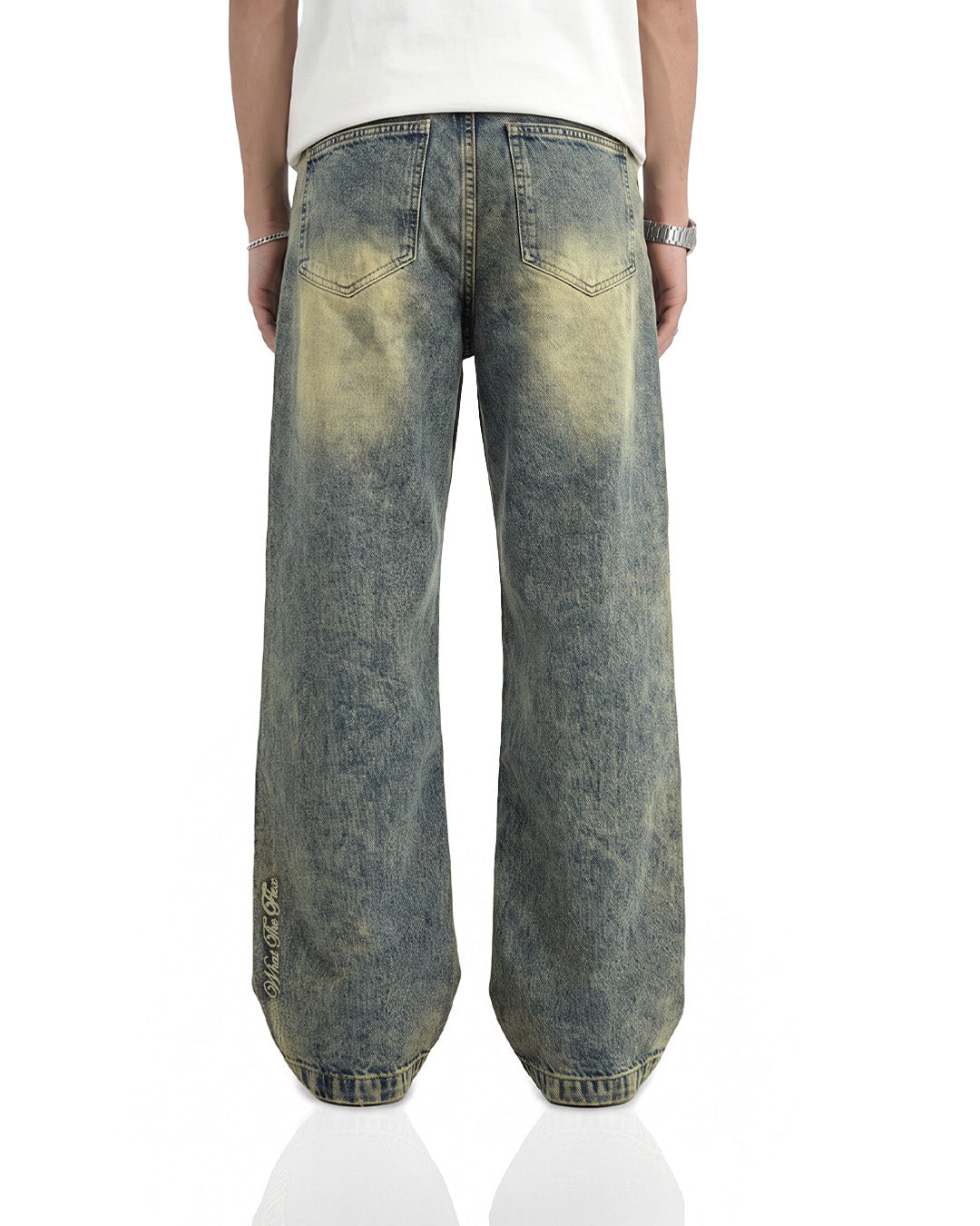Burnt Blue Straight Cut Jeans