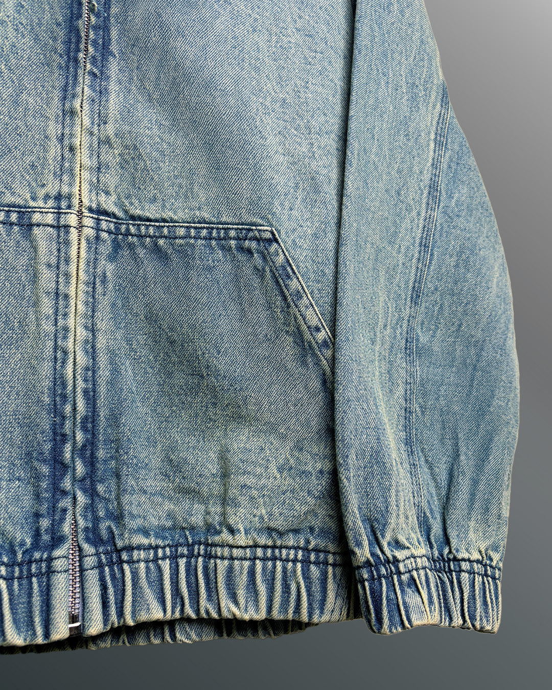 Street Blue Denim Hoodie