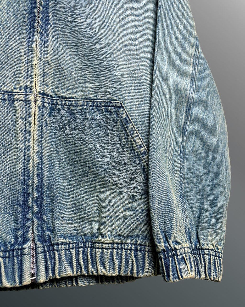 Street Blue Denim Hoodie