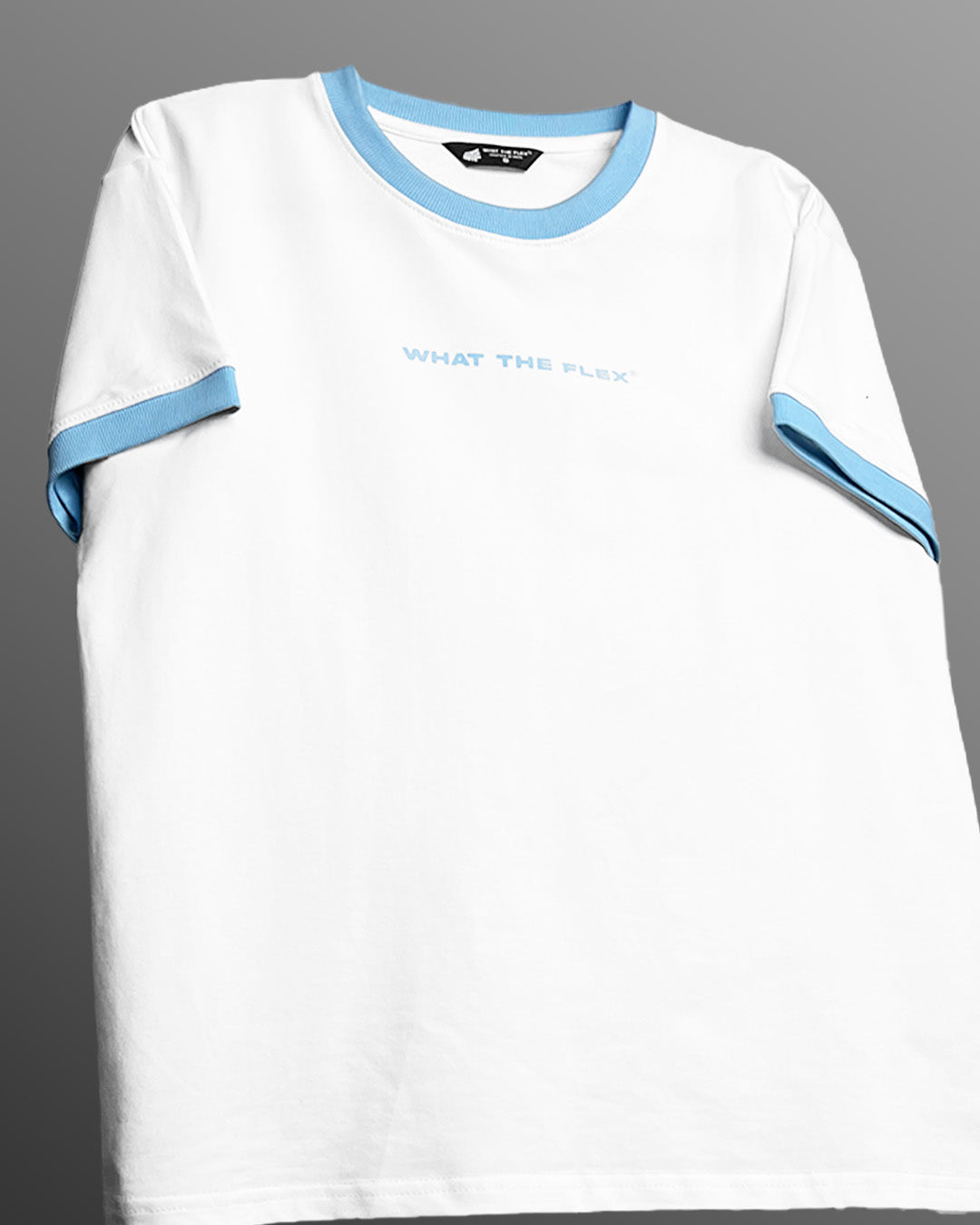 Text Me Slim Fit Ringer White T-shirt