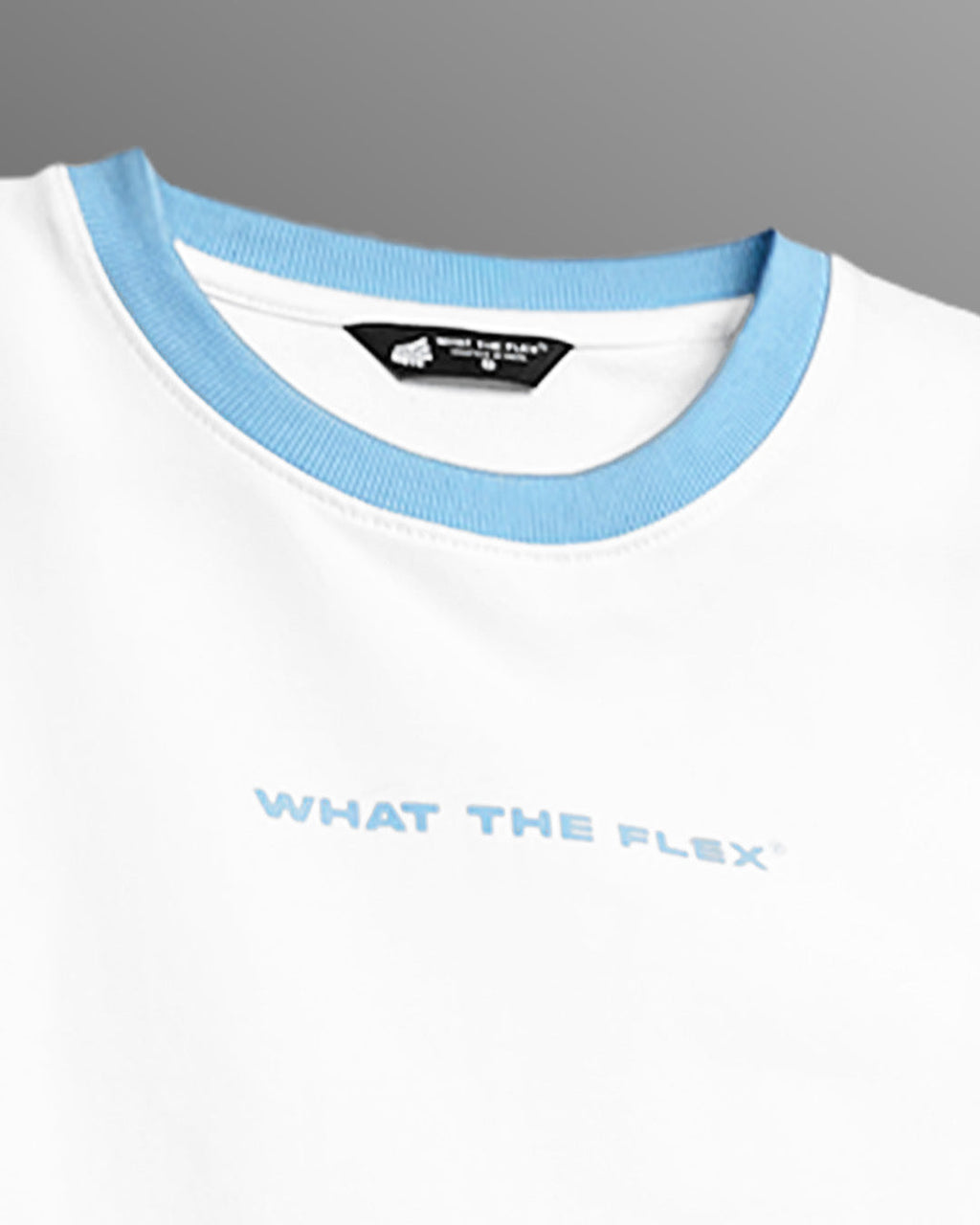 Text Me Slim Fit Ringer White T-shirt