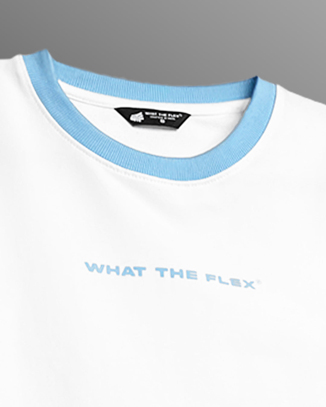 Text Me Slim Fit Ringer White T-shirt