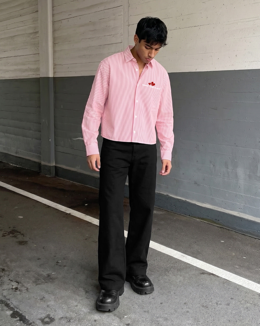 Think Of Me Full Sleeves Striped Shirt
