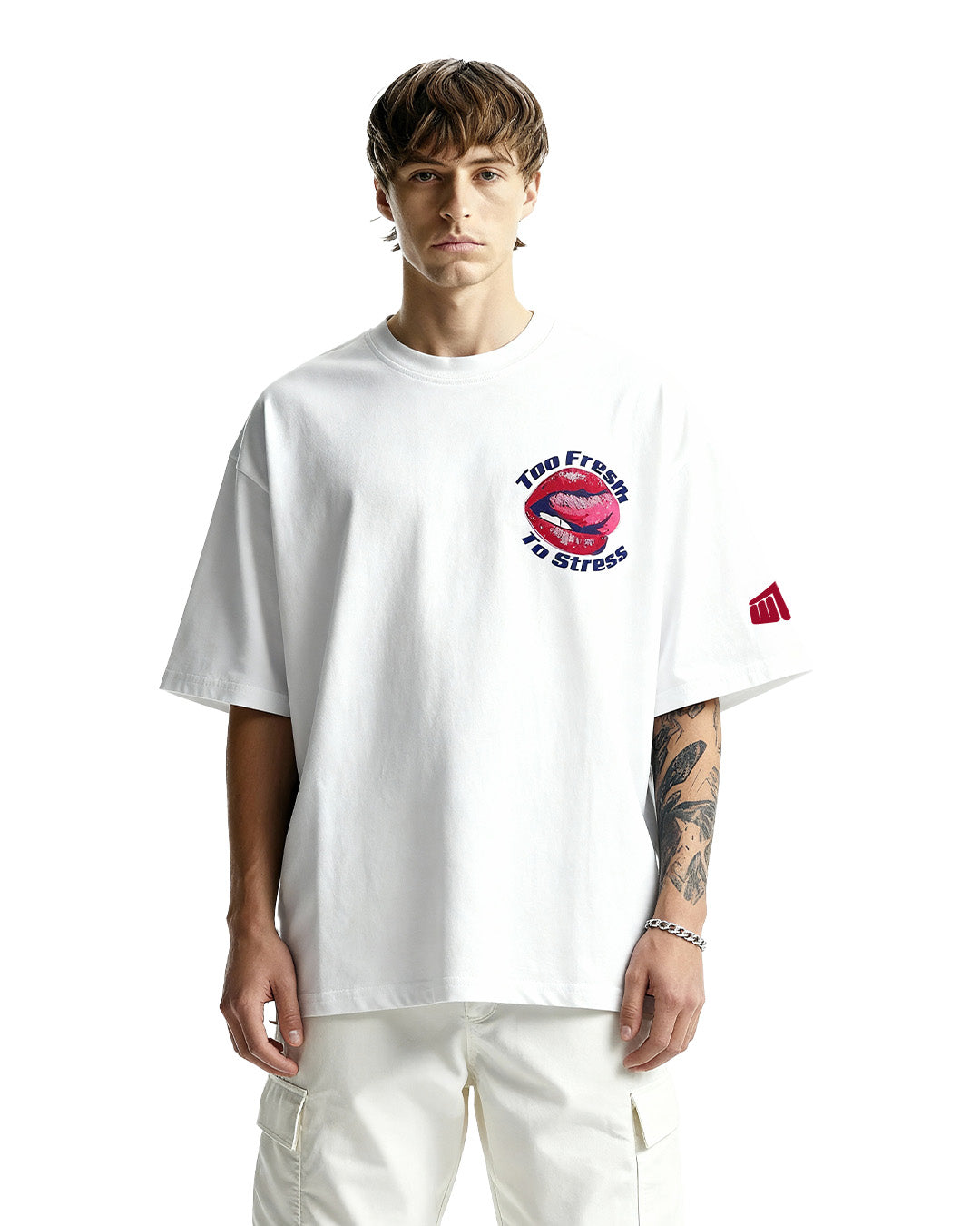 Too Fresh Oversized White T-shirt